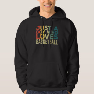 Nur ein Junge, der Basketball Liebe Basketball Bek Hoodie