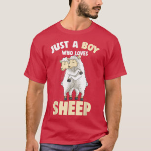 Nur ein Junge, der Bauern Schafe Lieben Schafe Lov T-Shirt