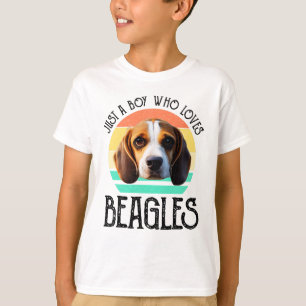 Nur ein Junge, der Beagles Liebe T-Shirt