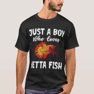 Nur ein Junge, der Betta-Fische vintage siamesisch T-Shirt