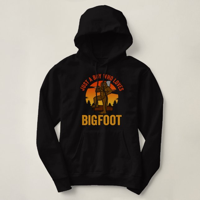 Nur ein Junge, der Bigfoot Liebe Hoodie (Design vorne)