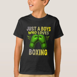 nur ein Junge, der Boxen liebt T-Shirt