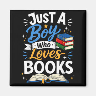 Nur ein Junge, der Bücher liebt, Lesebuchclub Kind Magnet