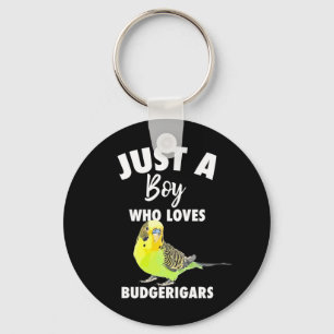 Nur ein Junge, der Budgerigars Paprot Liebe Schlüsselanhänger