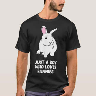 Nur ein Junge, der Bunnies Baby Bunny Rabbit Liebe T-Shirt