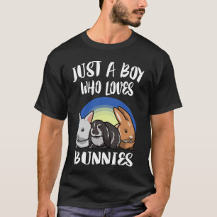 Nur ein Junge, der Bunnies Kaninchen  T-Shirt
