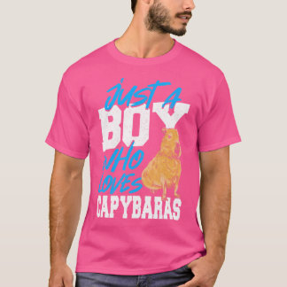 Nur ein Junge, der Capybara Liebe T-Shirt