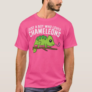 Nur ein Junge, der Chameleons Lieben T-Shirt