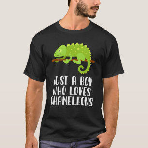 Nur ein Junge, der Chameleons Lieben T-Shirt