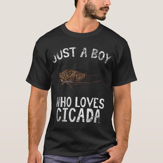 Nur ein Junge, der Cicada Liebe T-Shirt (Vorderseite)