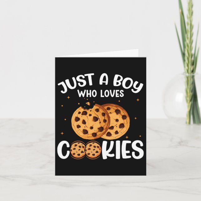 Nur ein Junge, der Cookies Liebe Karte (Vorderseite)