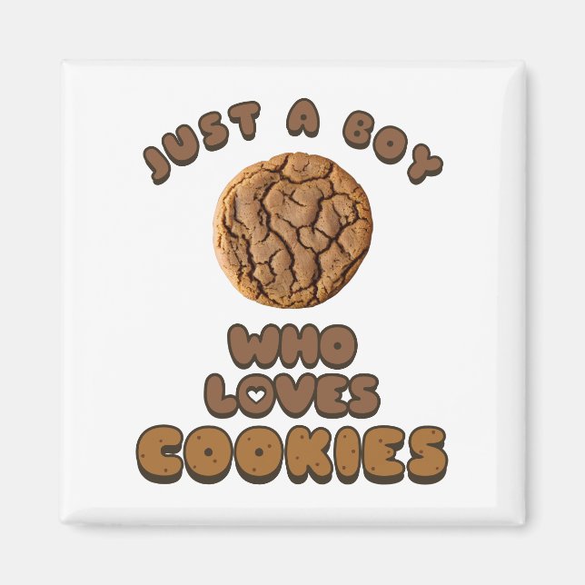 Nur ein Junge, der Cookies Magnet Lieben (Vorne)