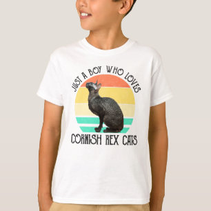 Nur ein Junge, der Cornish Rex Katzen liebt T-Shirt