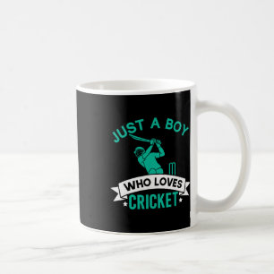Nur ein Junge, der Cricket-Spieler lustiges Cricke Kaffeetasse
