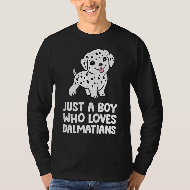 Nur ein Junge, der Dalmatiner Liebe T-Shirt (Vorderseite)