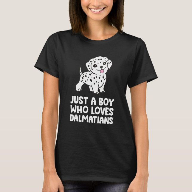 Nur ein Junge, der Dalmatiner Liebe T-Shirt (Vorderseite)
