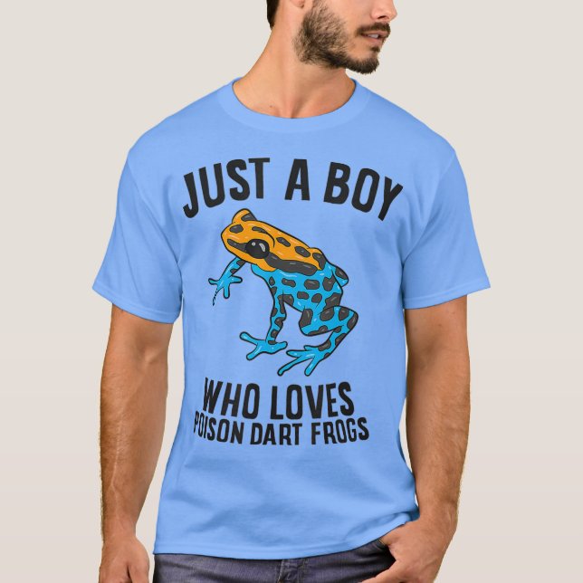 Nur ein Junge, der Dart Frösche Liebe T-Shirt (Vorderseite)