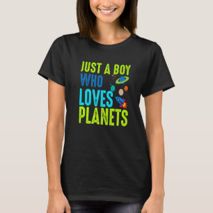 Nur ein Junge, der die Astronomie Liebe T-Shirt
