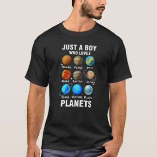 Nur ein Junge, der die Raumforschung für Kinder Li T-Shirt