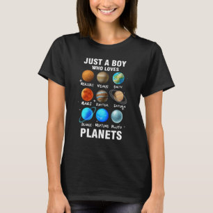 Nur ein Junge, der die Raumforschung für Kinder Li T-Shirt