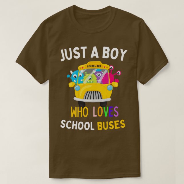 Nur ein Junge, der die Schule Liebe, bringt Gesche T-Shirt (Design vorne)