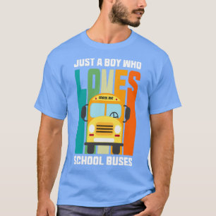 Nur ein Junge, der die Schule Lieben fährt, fährt T-Shirt