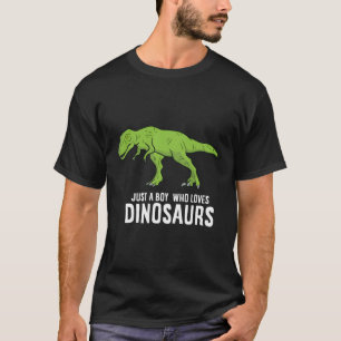 Nur ein Junge, der Dinosaurier Liebe Niedlicher Di T-Shirt