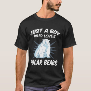 Nur ein Junge, der Eisbären Liebe - Funny Polar Be T-Shirt