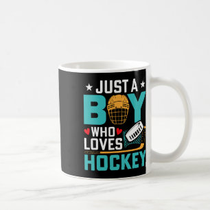 Nur ein Junge, der Eishockeyspieler Fan Kids Yo li Kaffeetasse
