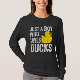 Nur ein Junge, der Enten Enten Liebe Haustier T-Shirt