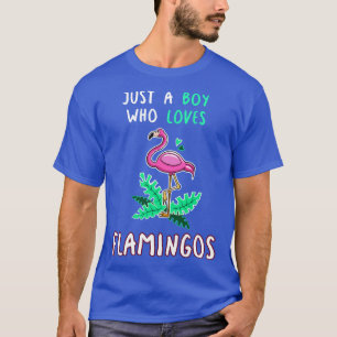 Nur ein Junge, der Flamingos Liebe T-Shirt