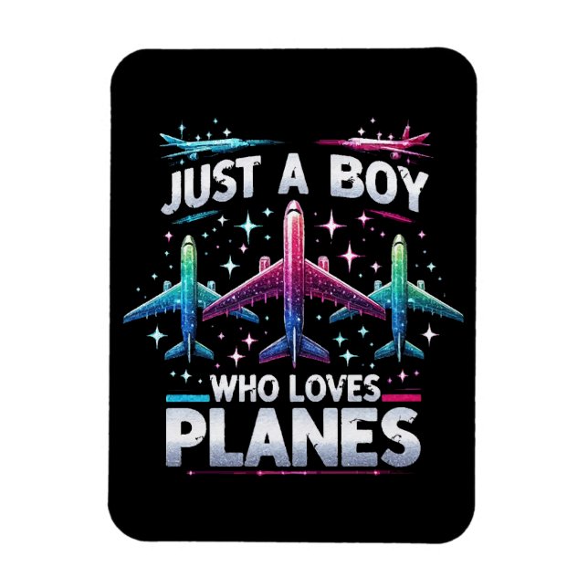 Nur ein Junge, der Flugzeug Liebe Magnet (Vertikal)