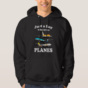 Nur ein Junge, der Flugzeug und Kleinflugzeug Lieb Hoodie