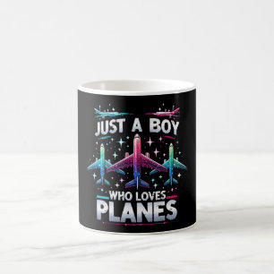 Nur ein Junge, der Flugzeuge liebt Kaffeetasse
