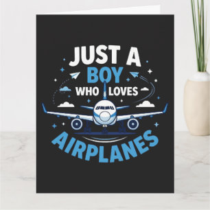Nur ein Junge, der Flugzeuge liebt Karte
