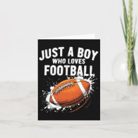 Nur ein Junge, der Football American Football Lieb