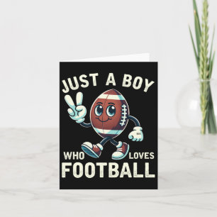 Nur ein Junge, der Football-Boys Liebe Karte