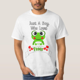 Nur ein Junge, der Frösche Liebe | Der Niedliche F T-Shirt
