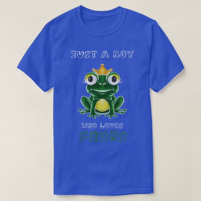 Nur ein Junge, der Frösche Liebe T-Shirt (Design vorne)