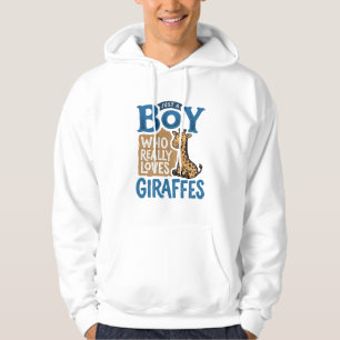 Nur ein Junge, der Giraffen liebt, Vintage-Shirt-D Hoodie
