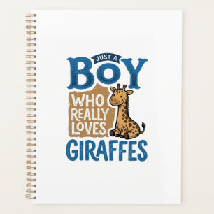 Nur ein Junge, der Giraffen liebt, Vintage-Shirt-D Planer