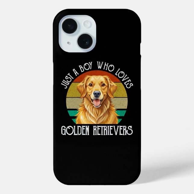 Nur ein Junge, der Golden Retriever liebt Case-Mate iPhone Hülle (Rückseite)