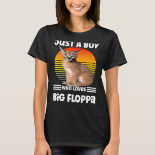 Nur ein Junge, der große Floppa-Mem-Katze Liebe T-Shirt