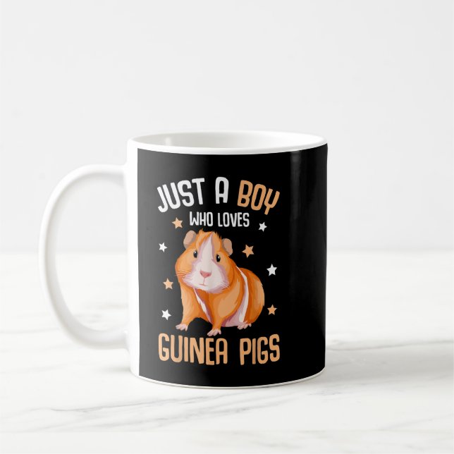 Nur ein Junge, der Guinea Liebe Schweine Kinder Ju Kaffeetasse (Links)