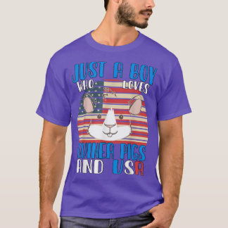Nur ein Junge, der Guinea Liebe Schweine und die U T-Shirt