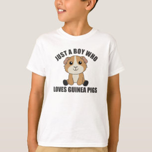 Nur ein Junge, der Guinea Schweinefleisch Lieben S T-Shirt