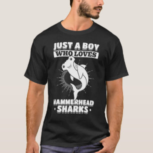 Nur ein Junge, der Hammerhaie, Meeresleben und Oze T-Shirt