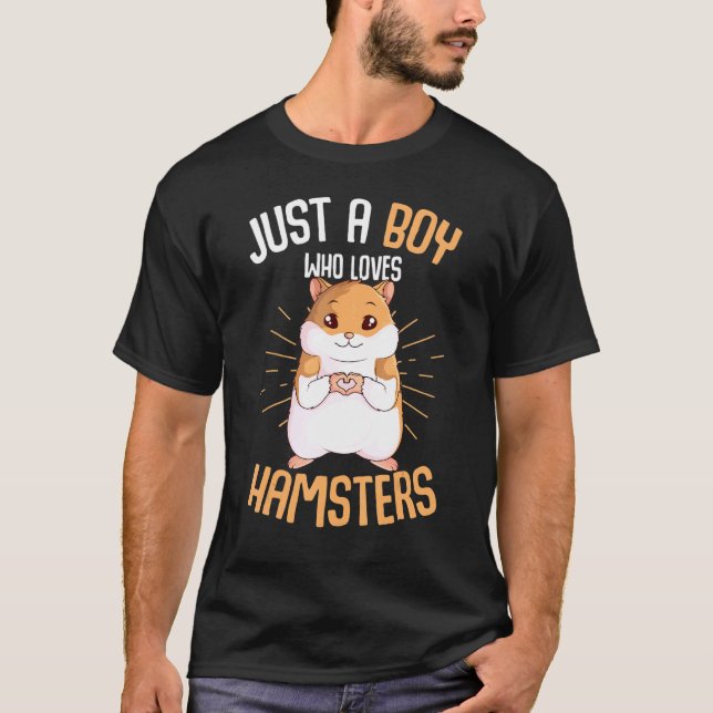 Nur ein Junge, der Hamster-Hammy-Boys Liebe, kränk T-Shirt (Vorderseite)