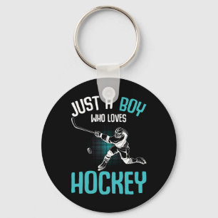 Nur ein Junge, der Hockeyspieler Eishockey Kinder Schlüsselanhänger