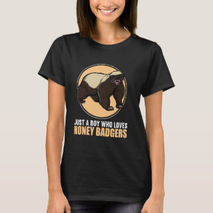 Nur ein Junge, der Honigdachse liebt. Honigdachs T-Shirt